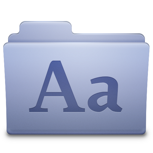 Fonts 5 Icon 512x512 png